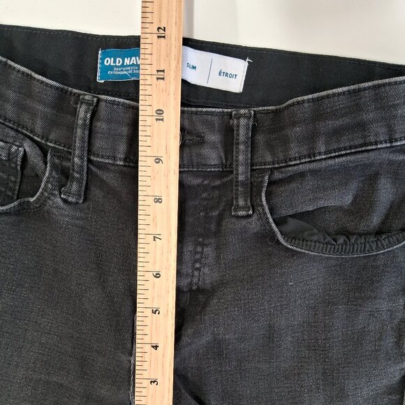 Old Navy Men's Slim Black Wash Denim Jeans - Picture 7 of 10